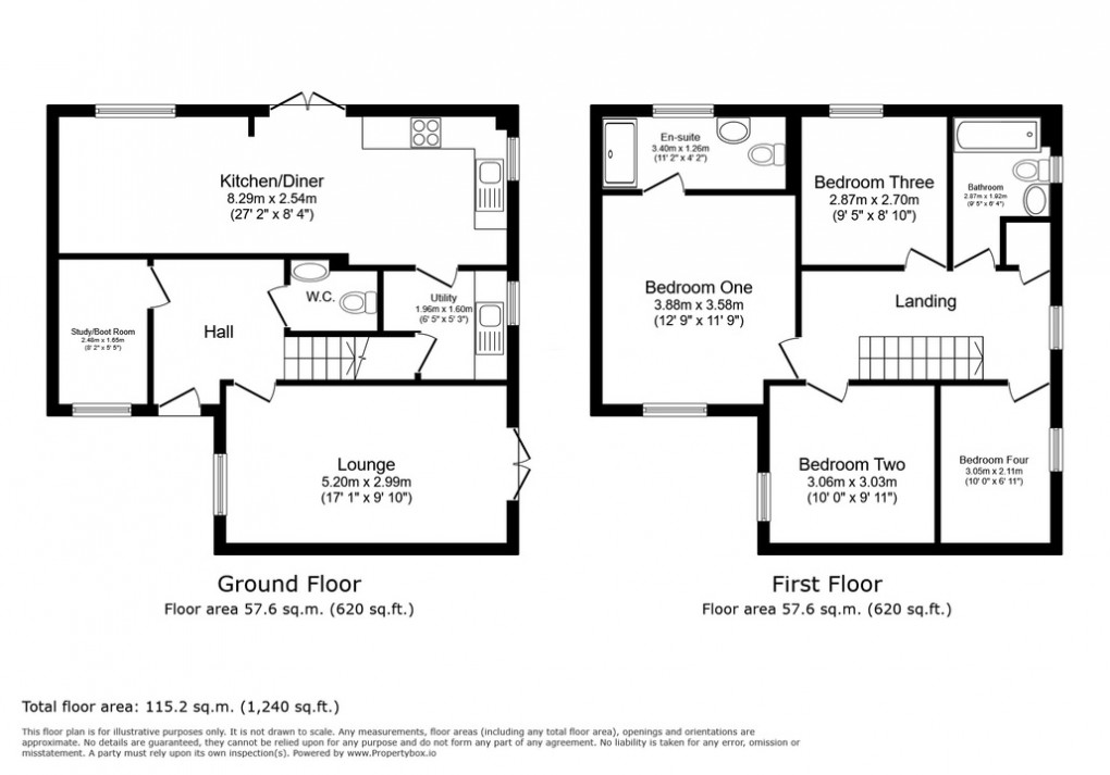 Floorplan for Trivetts Way, Cossington