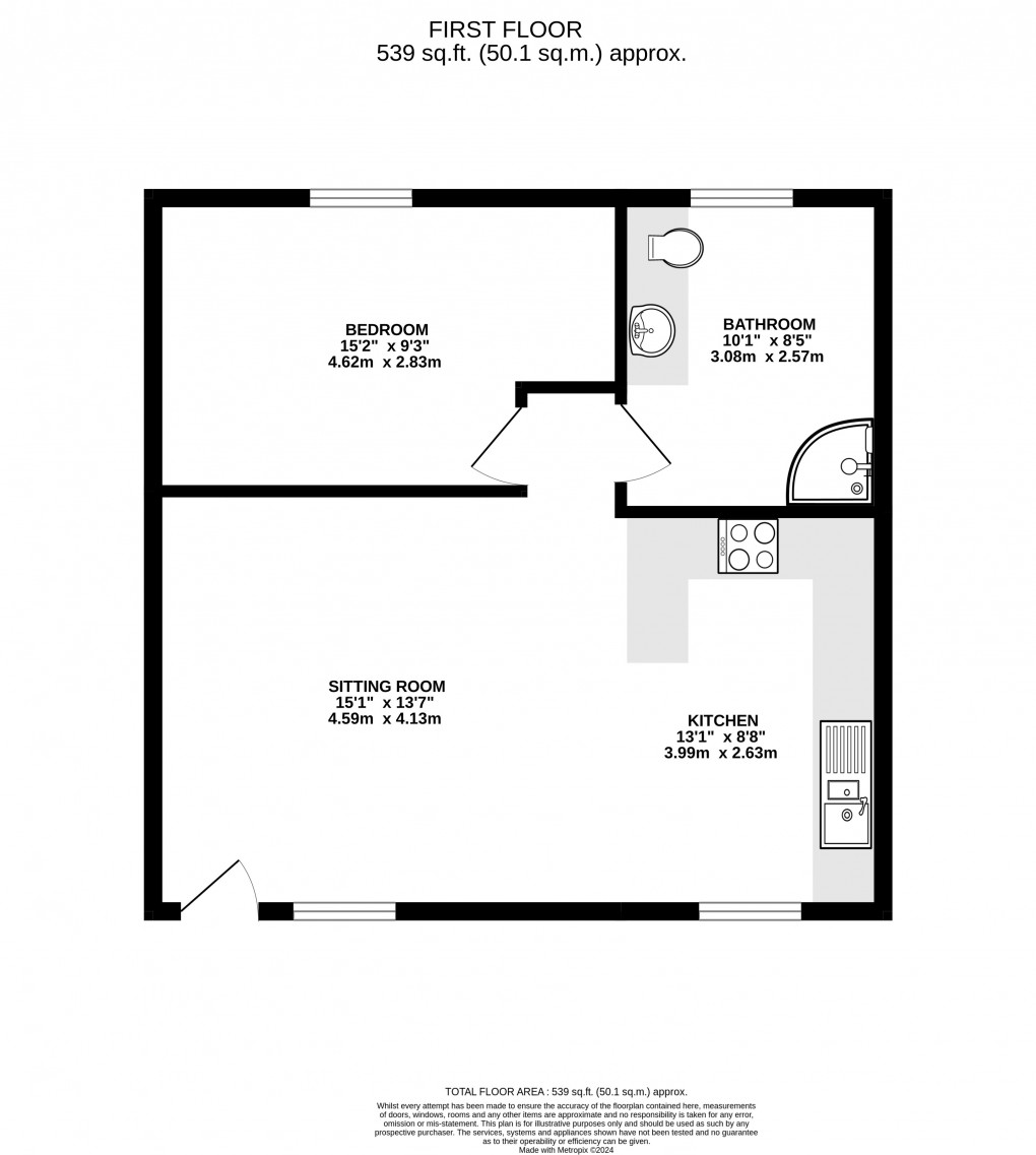 Floorplan for Godney, Nr Wells, Somerset