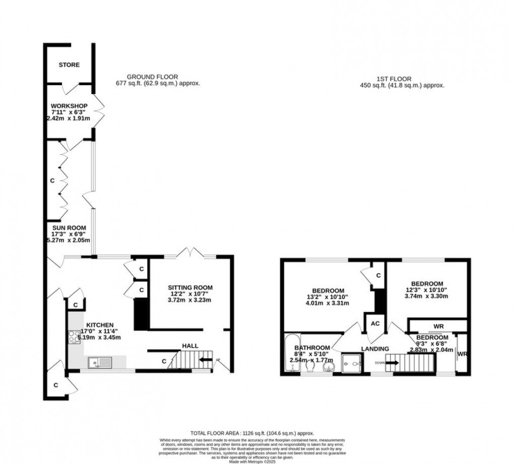 Floorplan for Monington Road, Glastonbury