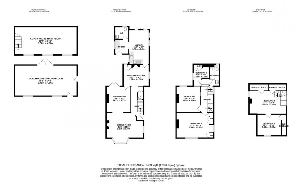 Floorplan for Benedict Street, Glastonbury, Somerset