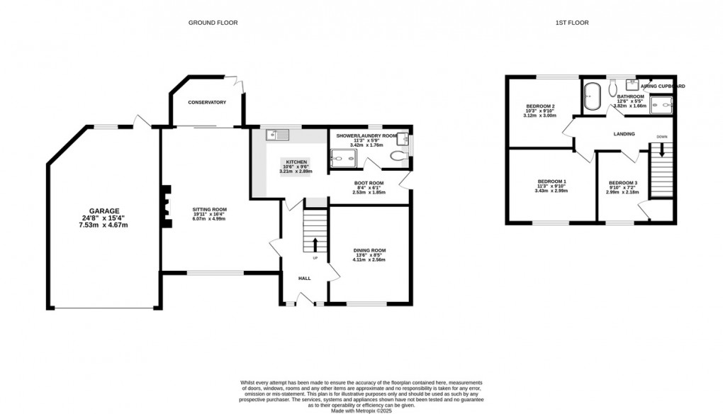 Floorplan for Springcroft, Martin Street, Baltonsborough, Glastonbury, Somerset