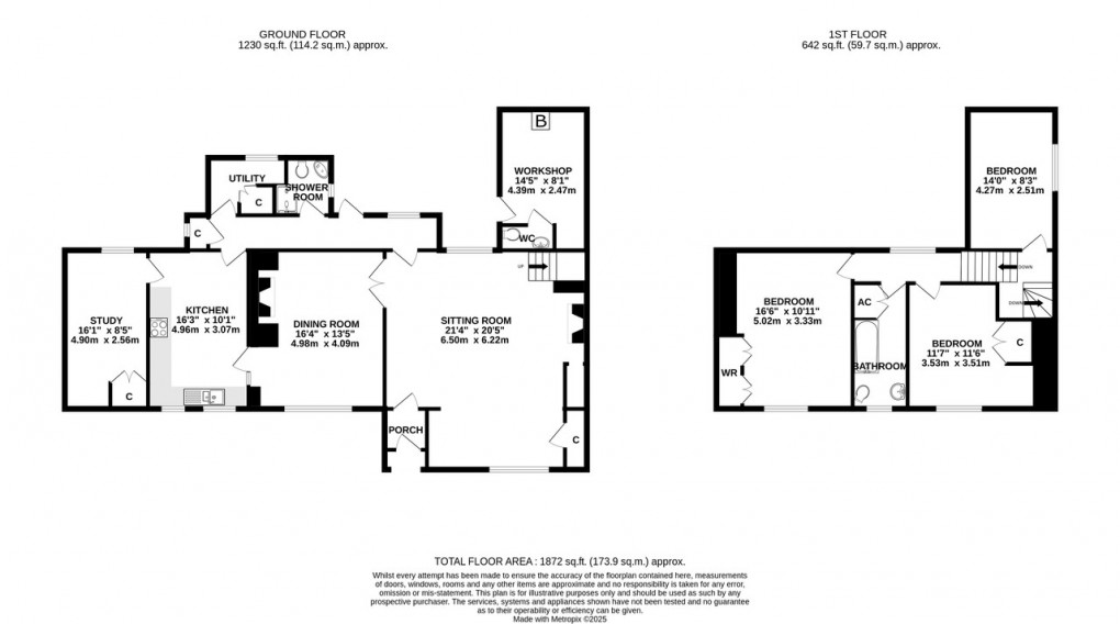 Floorplan for Church Street, Woolavington