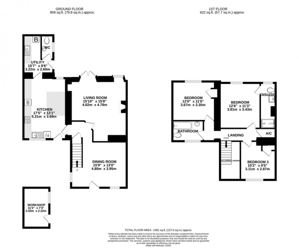 Floorplan for Middle Road, Cossington