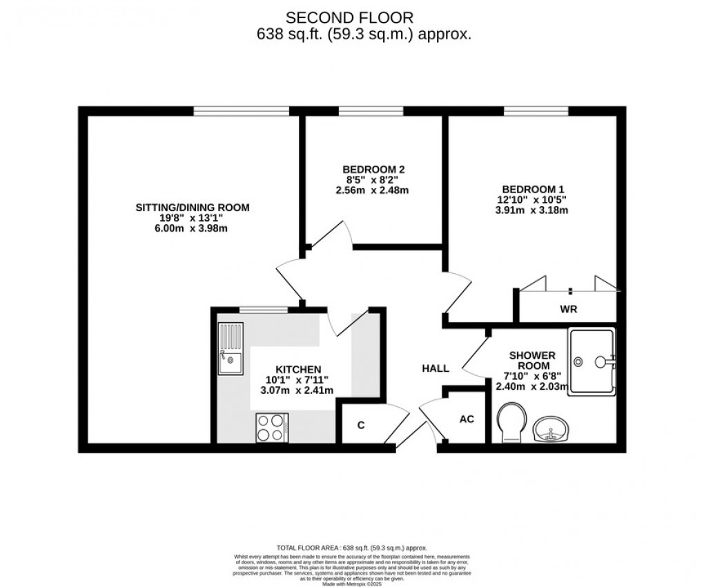 Floorplan for Carlton Court, Wells