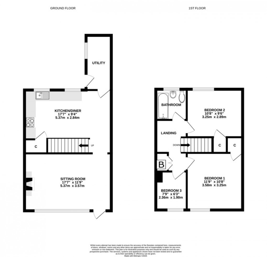 Floorplan for Helyar Close, Glastonbury