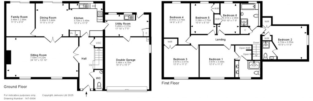 Floorplan for An immaculately presented six bedroom property in the prestigious location of Ash Lane, Wells.