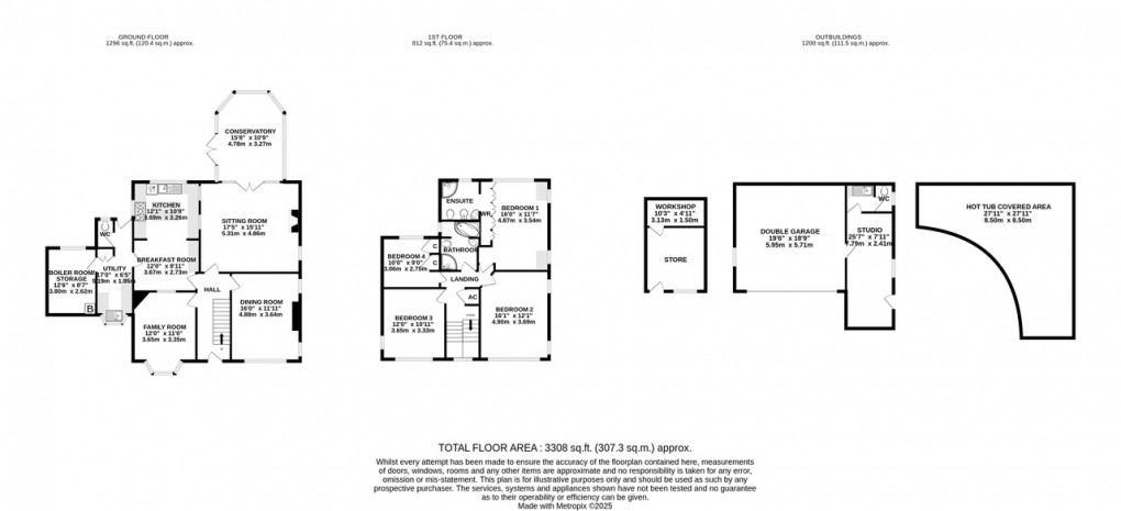 Floorplan for East Bower, Nr Bridgwater
