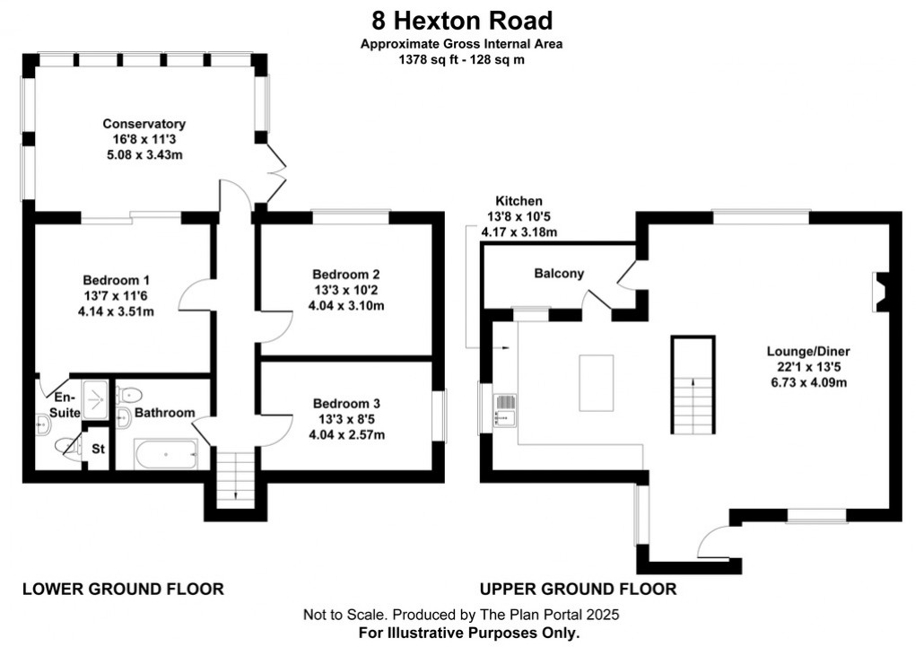 Floorplan for Hexton Road, Glastonbury