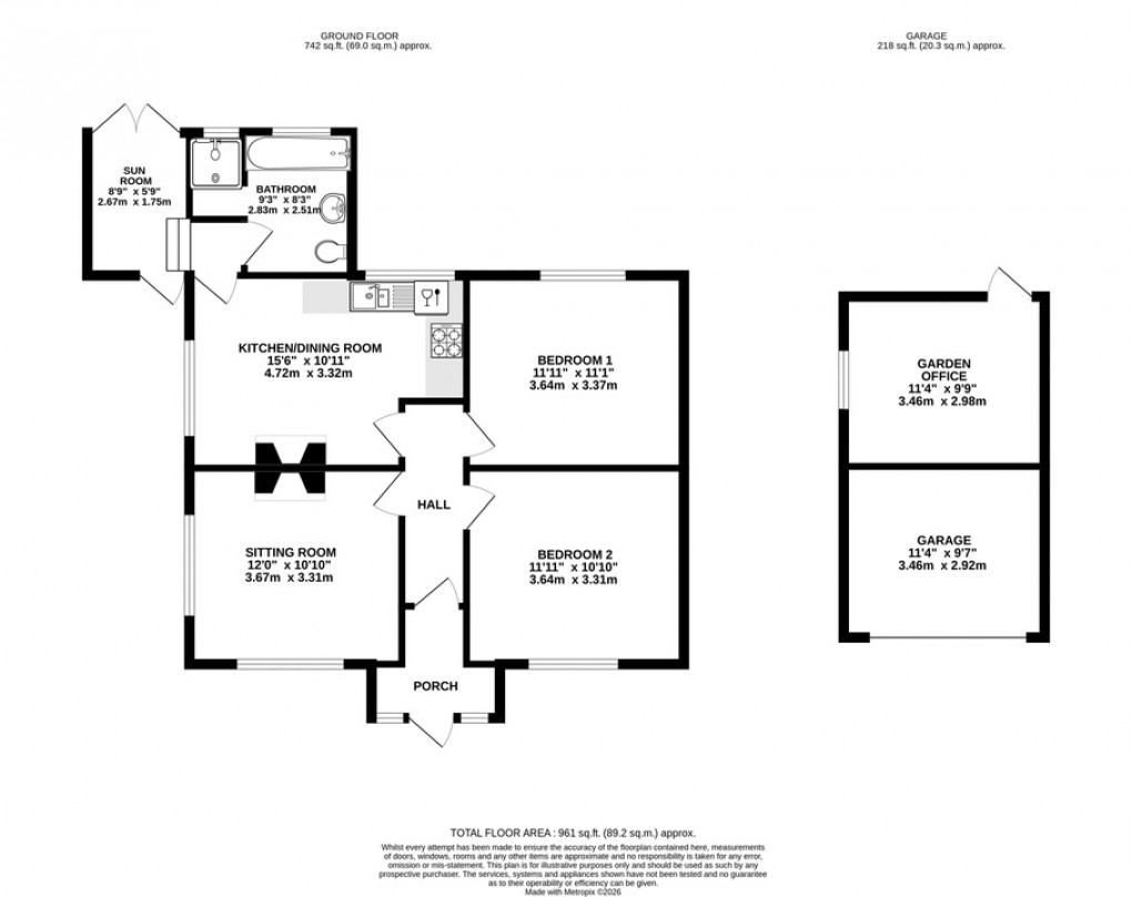 Floorplan for Bath Road, Wells