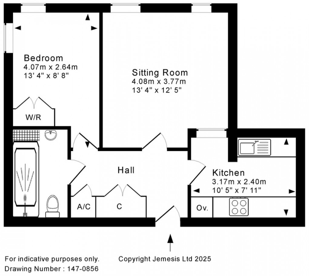Floorplan for Carlton Court, Wells