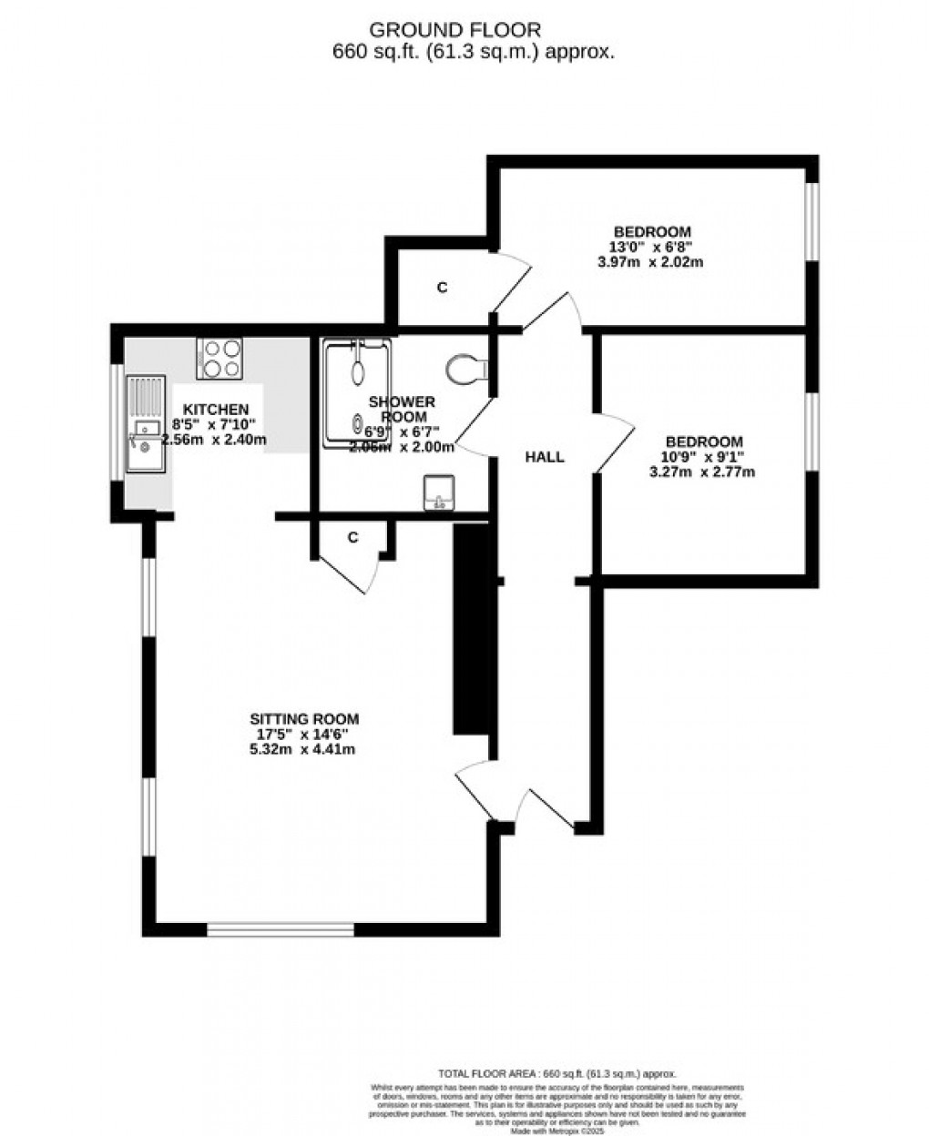 Floorplan for Glaston Road, Street