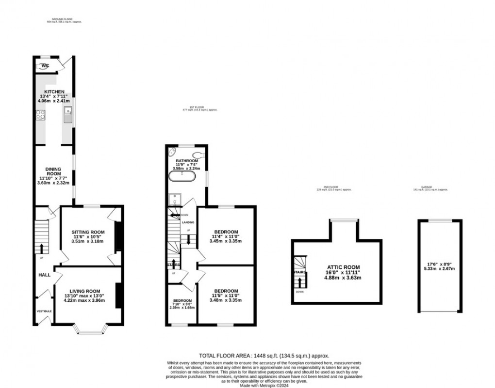 Floorplan for Vestry Road, Street