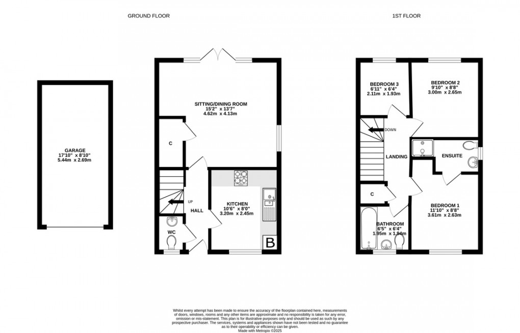 Floorplan for Compton Close, Glastonbury