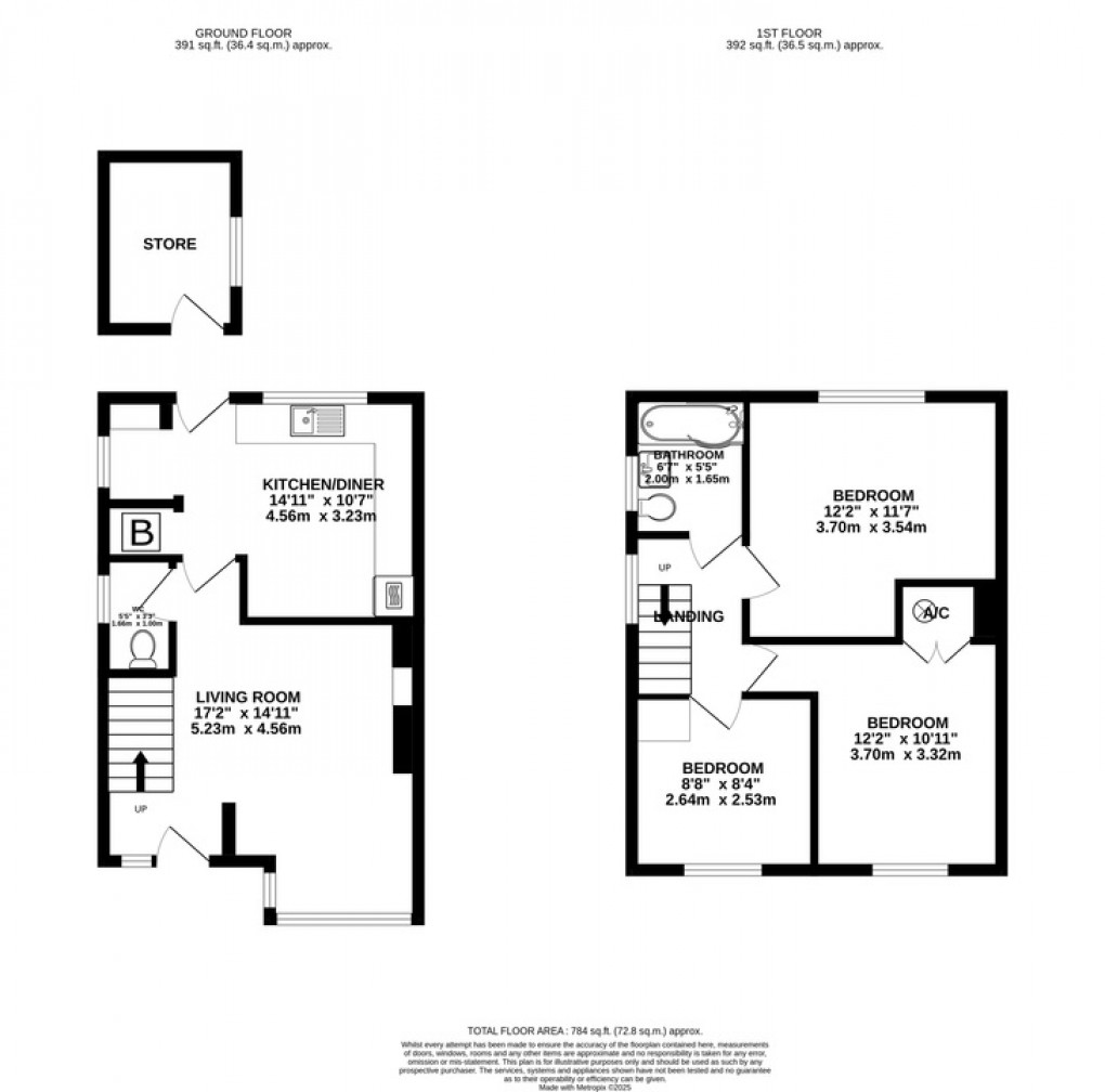 Floorplan for High Street, West Lydford