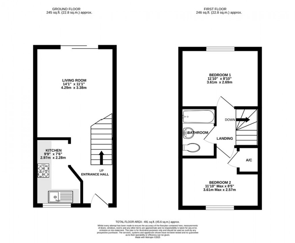 Floorplan for Mendip View, Street