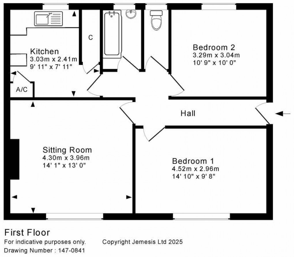 Floorplan for Frederick Court, Wells