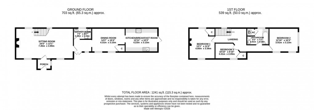 Floorplan for Hermitage Road, Upton