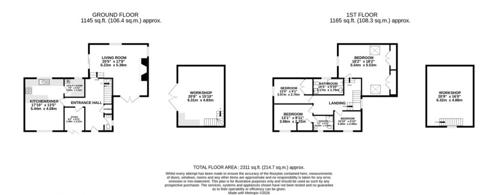 Floorplan for Pitney, Langport