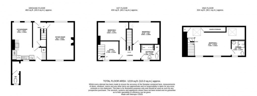 Floorplan for Taunton Road, Ashcott