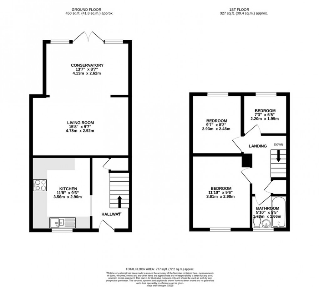 Floorplan for Parklands Way, Somerton