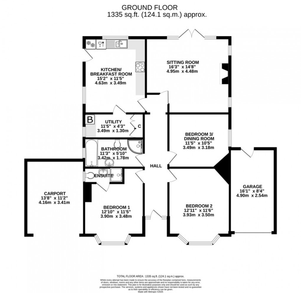 Floorplan for Elm Close, Wells
