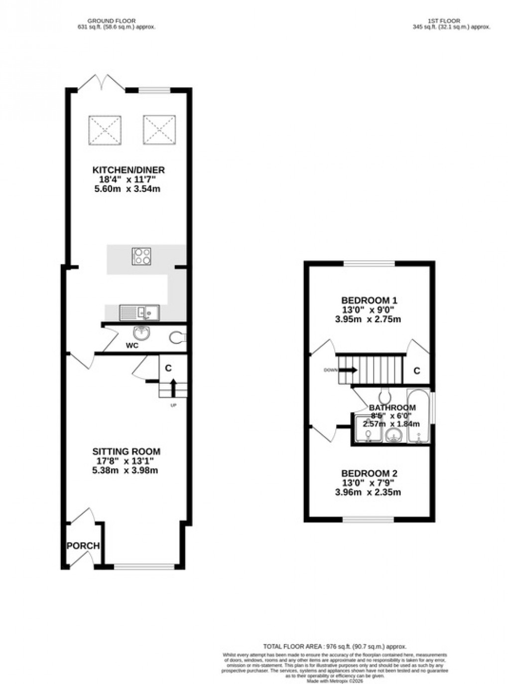 Floorplan for Lethbridge Road, Wells
