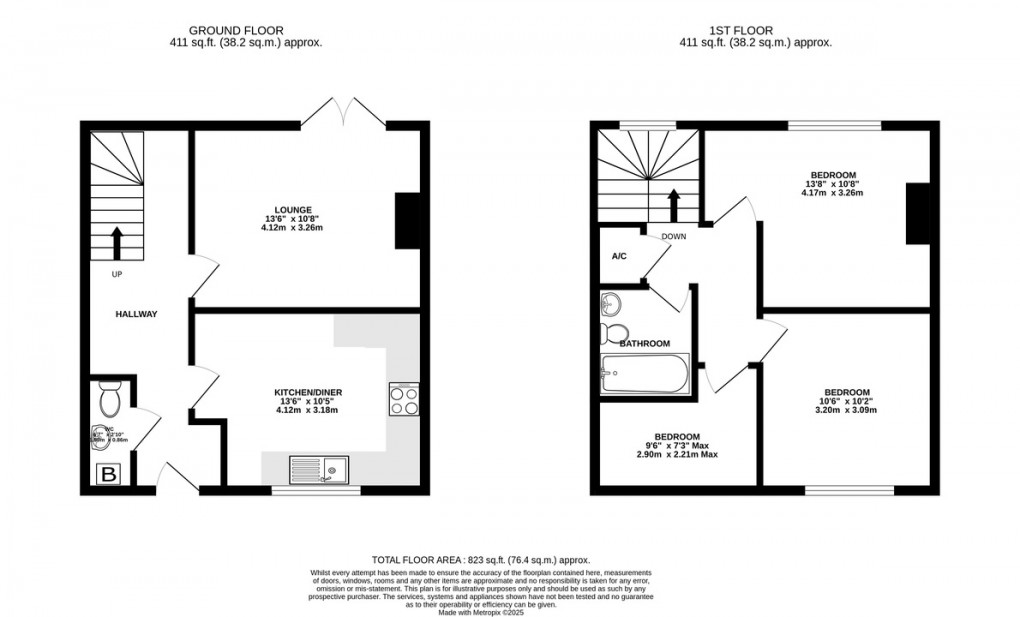 Floorplan for Manse Lane, Puriton