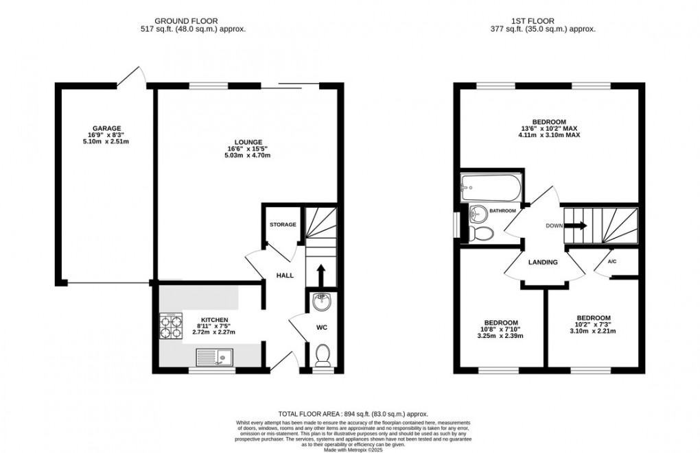 Floorplan for Moorland Road, Street