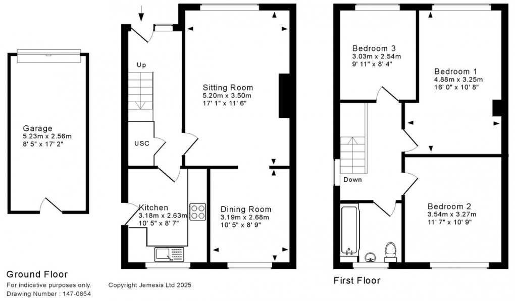 Floorplan for Hawkers Lane, Wells
