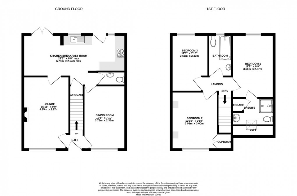 Floorplan for Myrtle Close, Meare