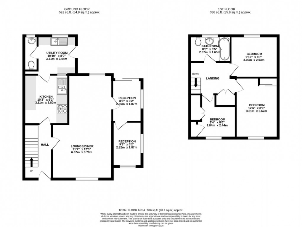 Floorplan for Mullins Way, Castle Cary