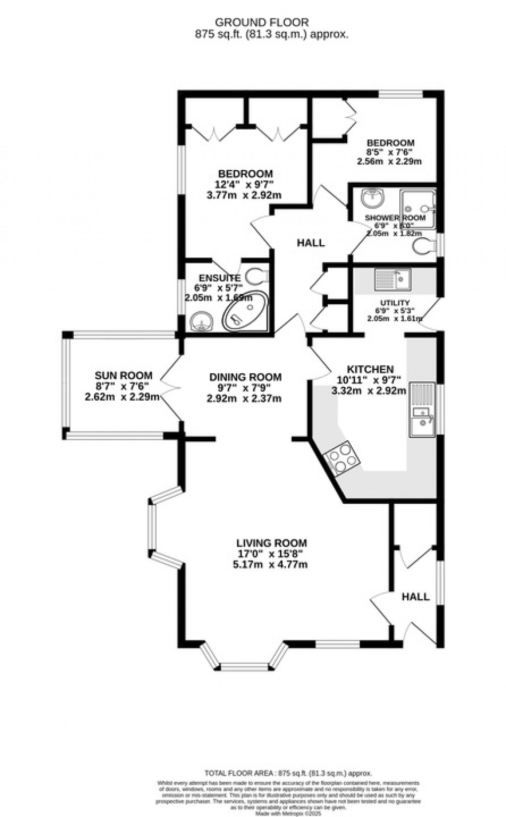 Floorplan for Broadfield Park, Middlezoy