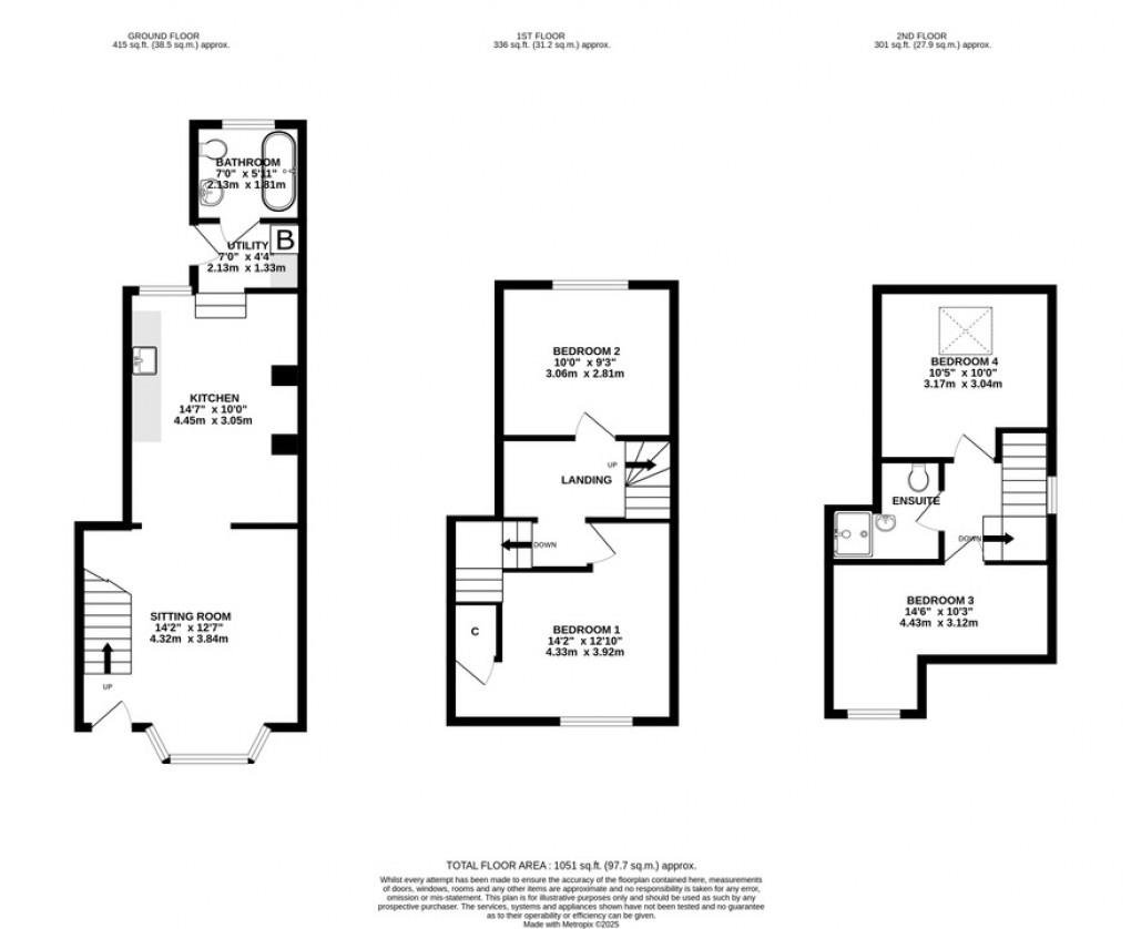Floorplan for Chilkwell Street, Glastonbury