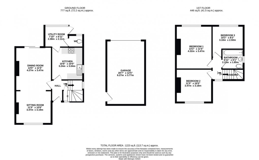 Floorplan for The Close, Glastonbury