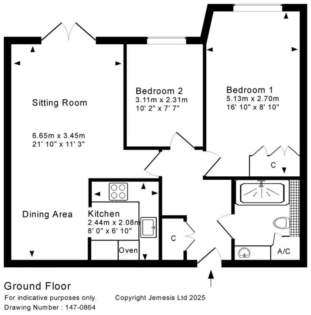 Floorplan for The Cloisters, Wells