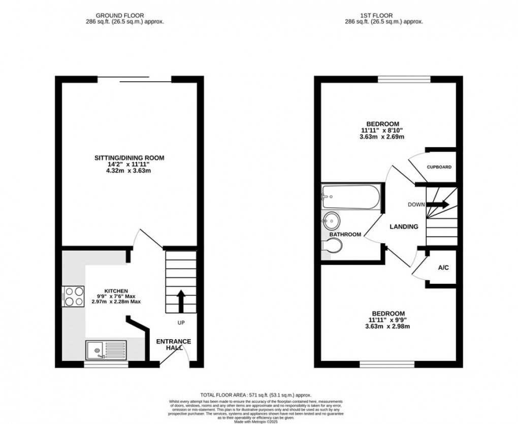 Floorplan for Moorland Road, Street