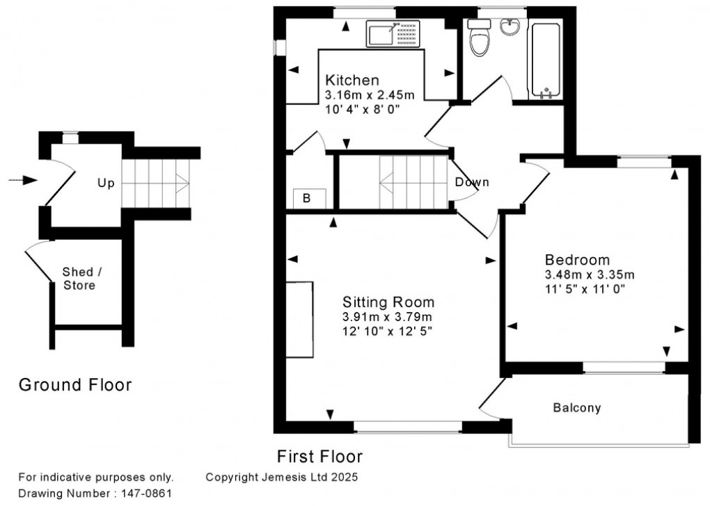 Floorplan for Valley Close, Wells