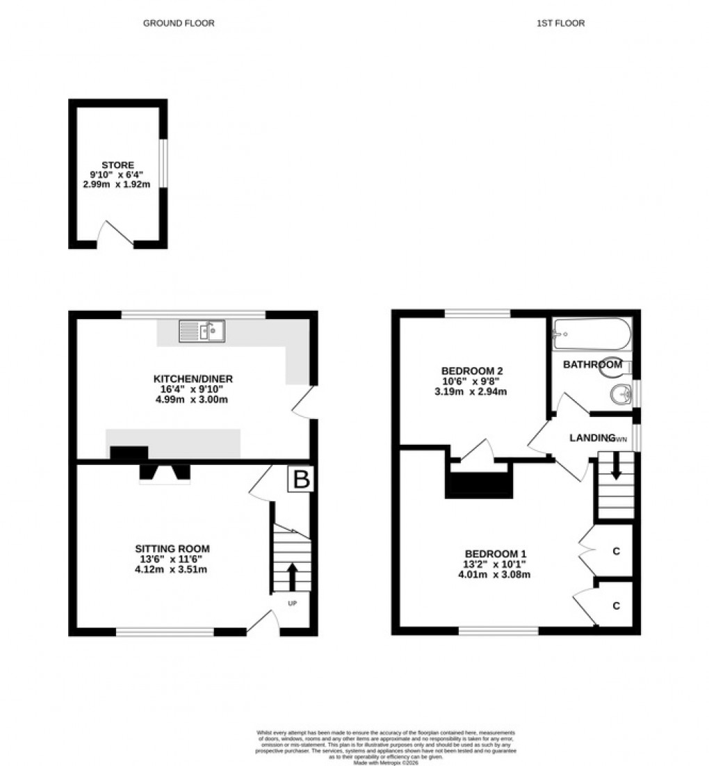 Floorplan for Honeymead, Croscombe