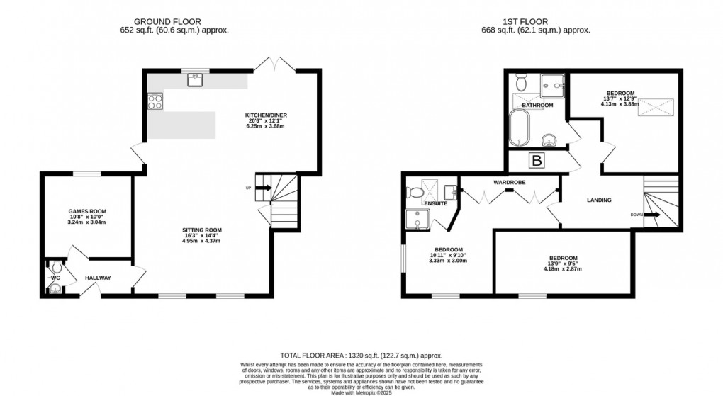 Floorplan for Kingsdon, Somerton