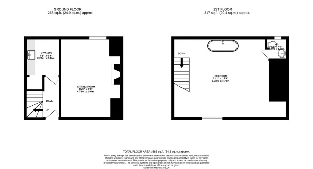 Floorplan for High Street, Butleigh