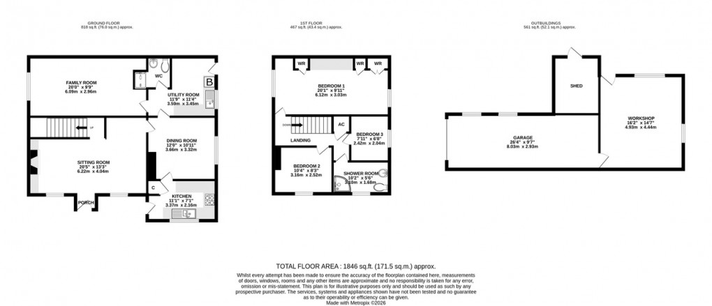 Floorplan for Main Road, Westhay