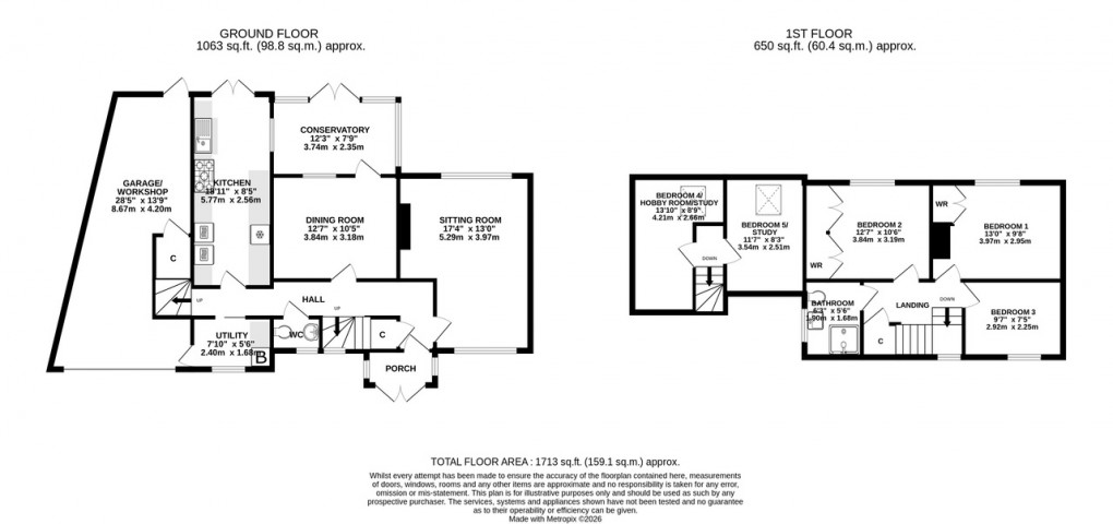 Floorplan for St. Dunstans Park, Baltonsborough