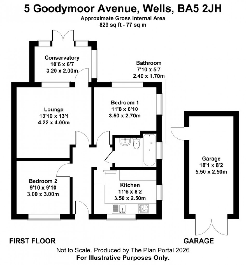 Floorplan for Goodymoor Avenue, Wells