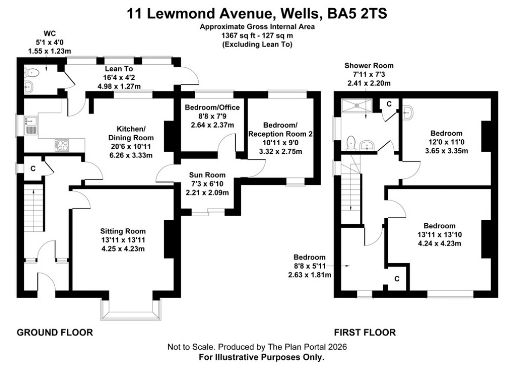 Floorplan for Lewmond Avenue, Wells