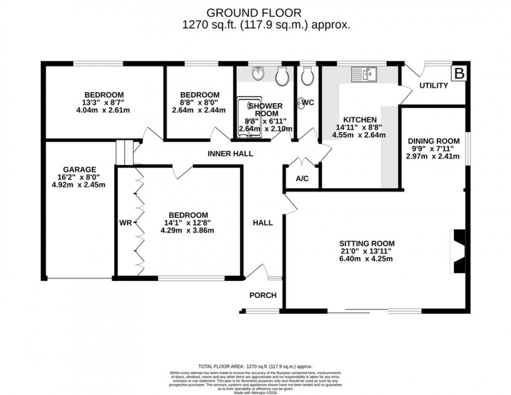 Floorplan for Cross Farm Road, Draycott