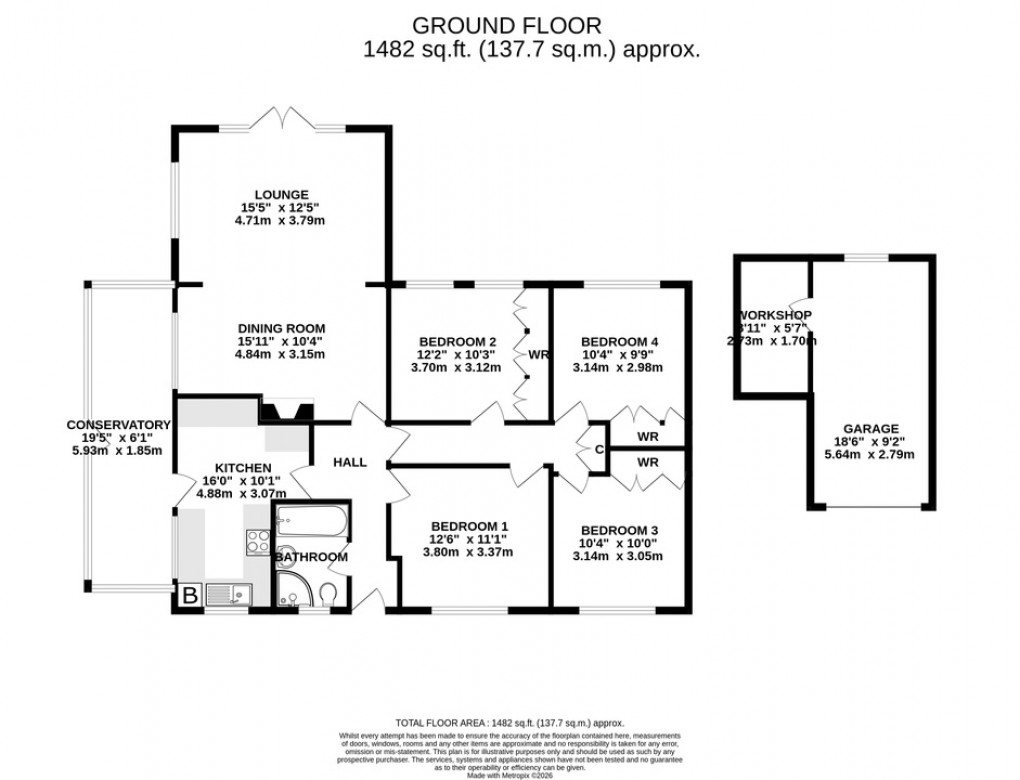 Floorplan for Long View, Somerton