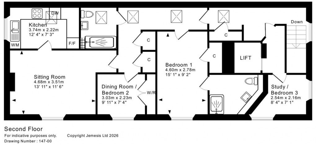 Floorplan for King Alfreds Courtyard, Wells