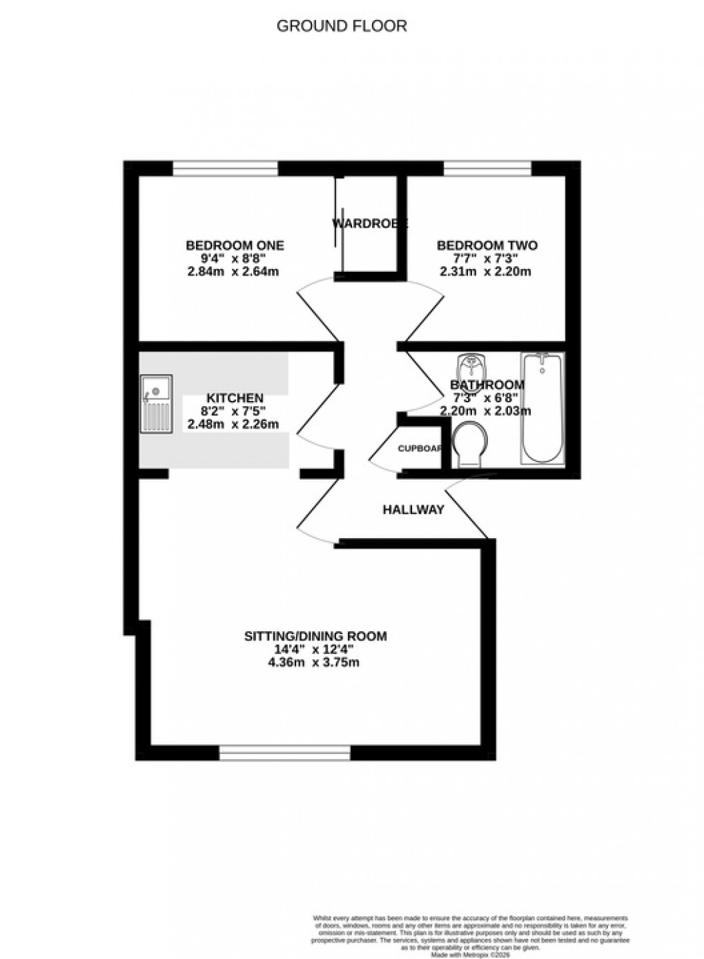 Floorplan for Oriel Drive, Glastonbury