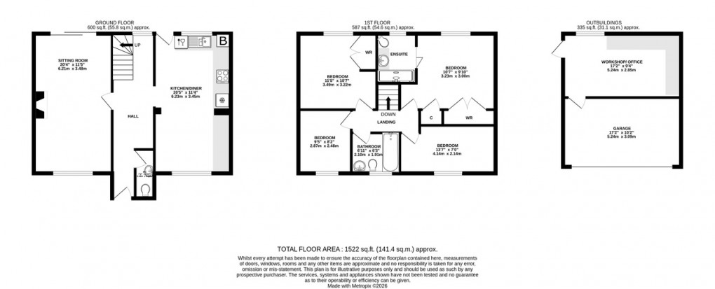 Floorplan for Meadow View, Ashcott