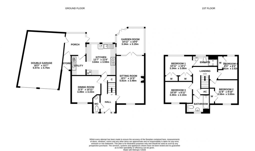 Floorplan for Boundary Way, Glastonbury